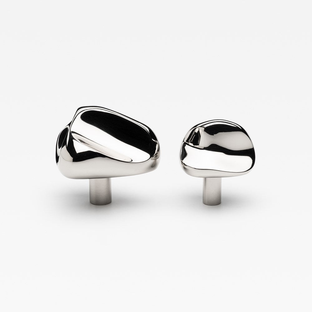 Rubble Knob Polished Nickel — view 5