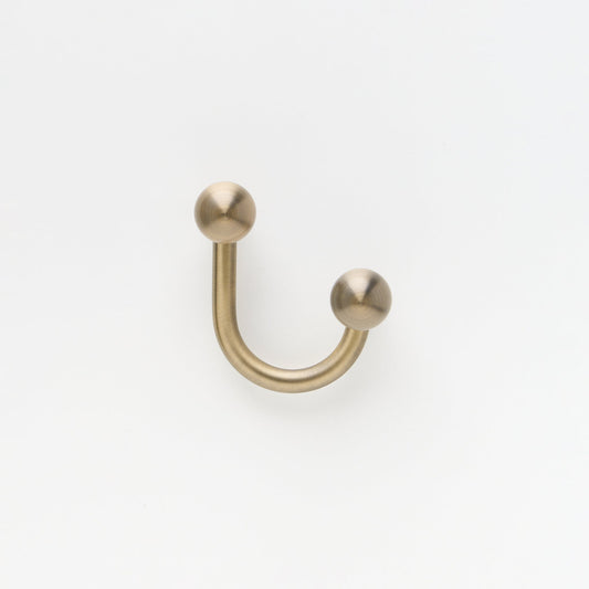 Sphere Hook Aged Brass — view 1