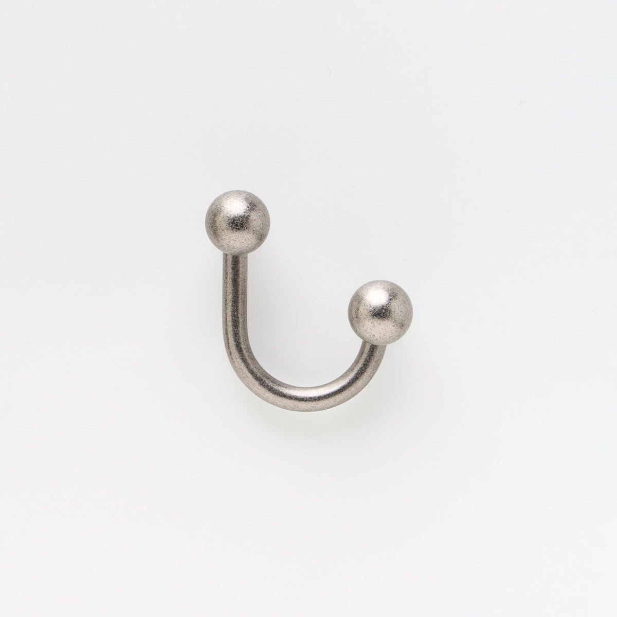Sphere Hook Tumbled Nickel — view 1