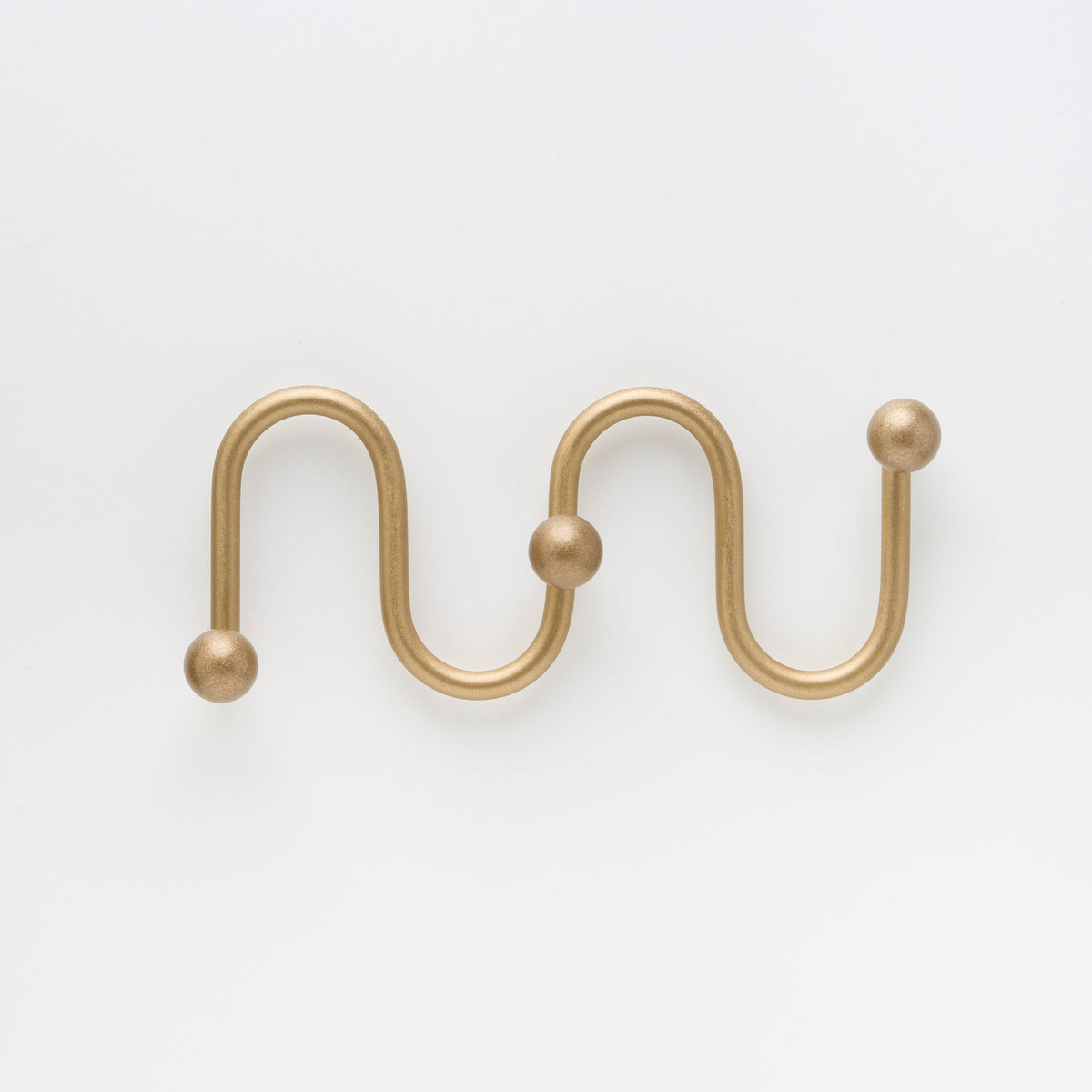 Sphere Hook XL Tumbled Brass — view 1