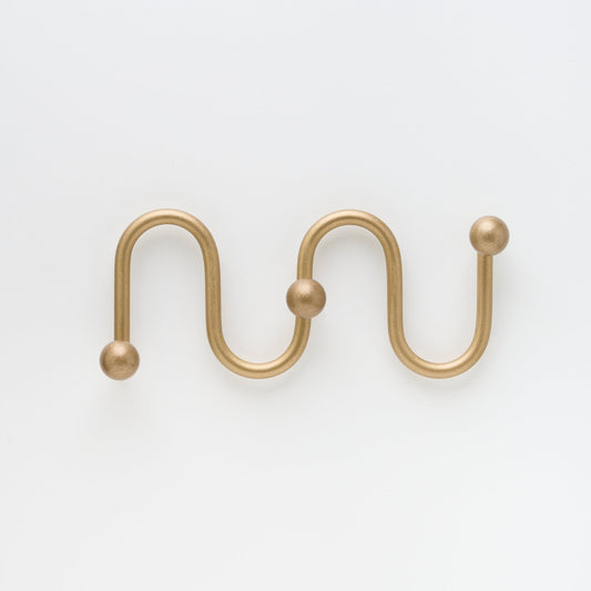 Sphere Hook XL Tumbled Brass — view 1