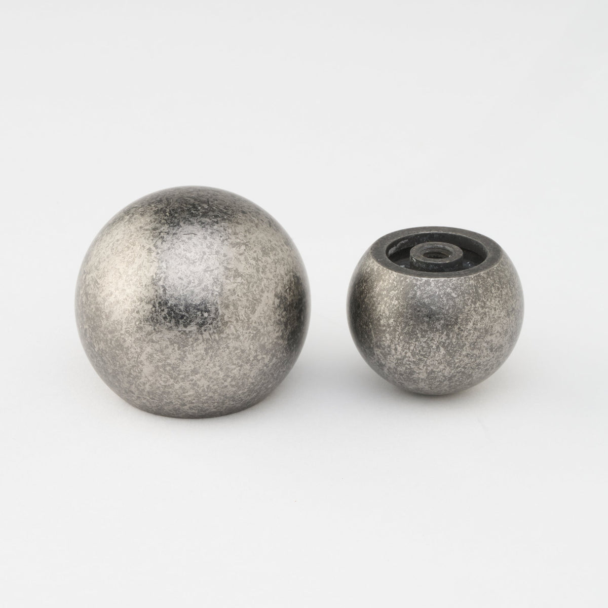 Sphere Knob Tumbled Nickel — view 4