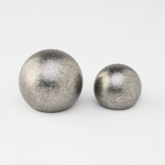 Sphere Knob Tumbled Nickel — view 1