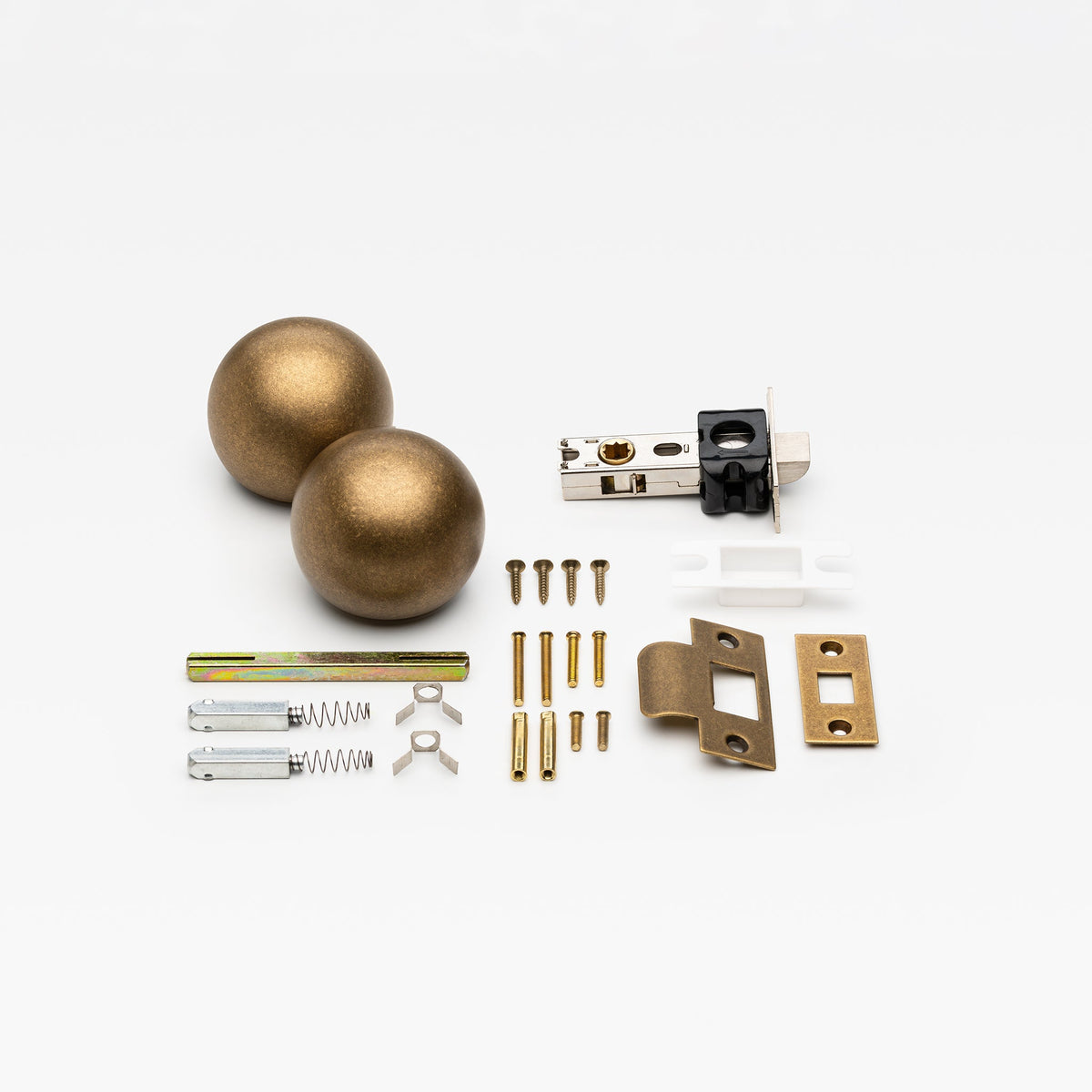 Sphere Passage Set Tumbled Brass — view 4