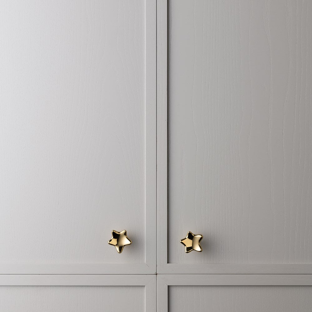 Star Knob Polished Brass — view 5