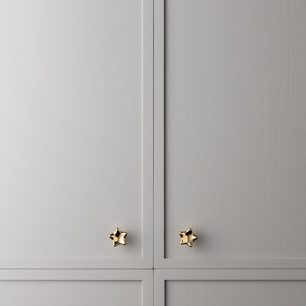 Star Knob Polished Brass — view 4