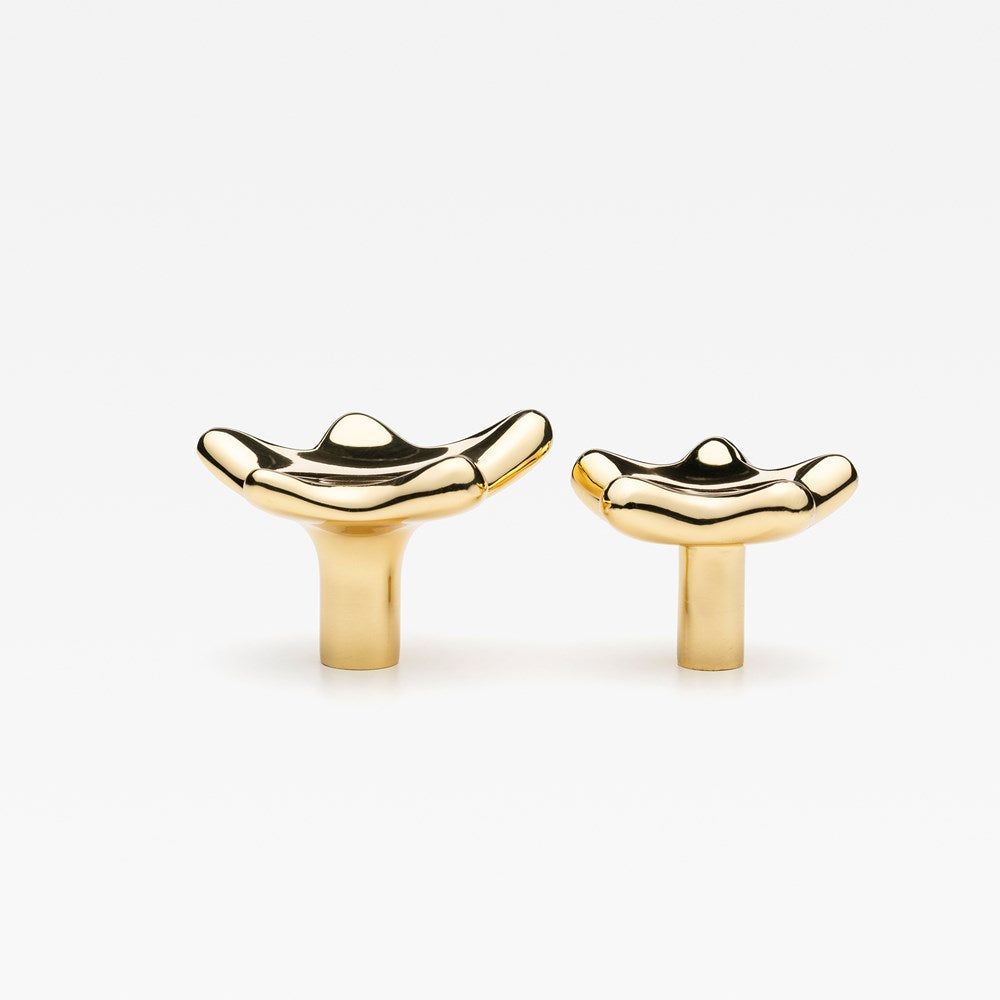 Star Knob Polished Brass — view 3