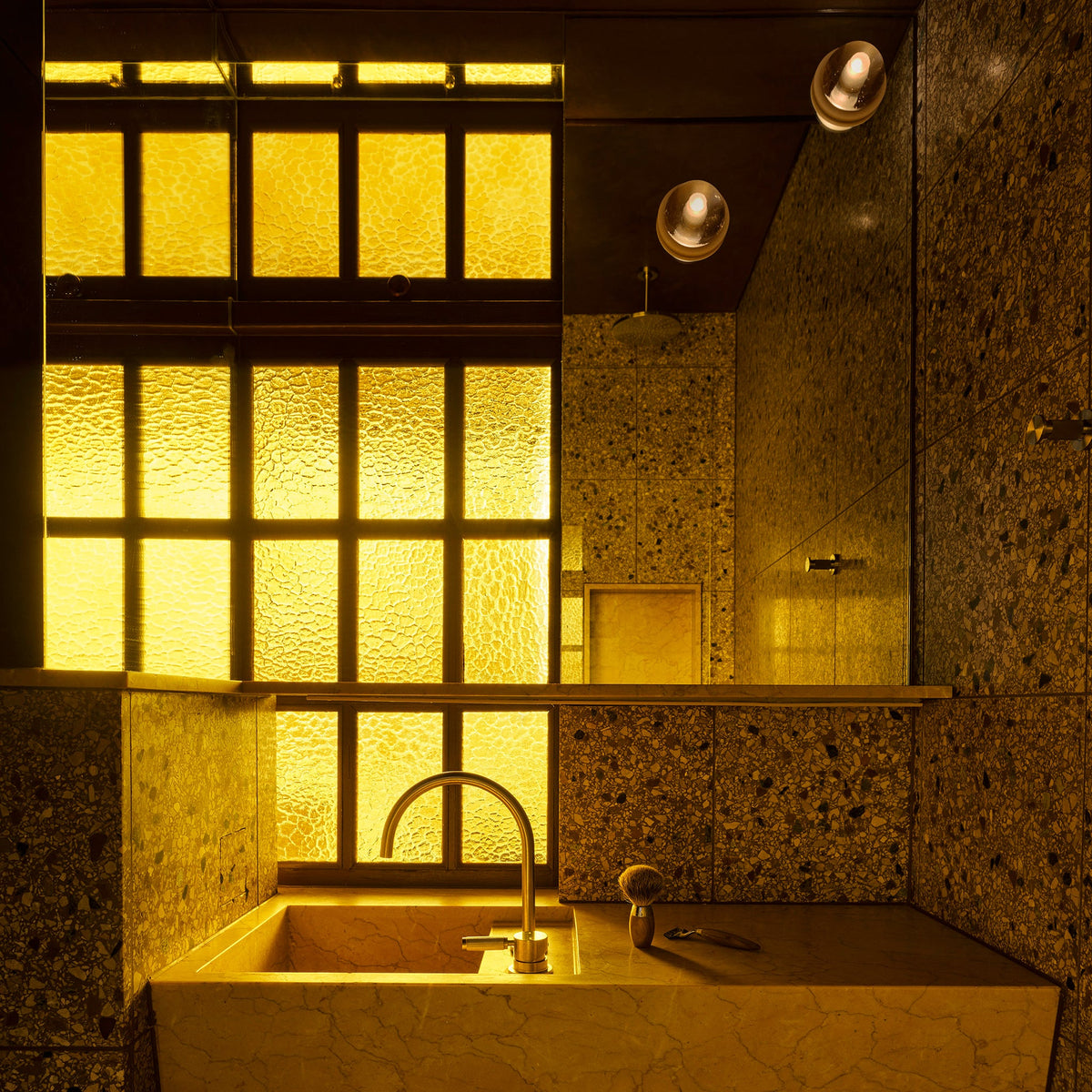 Linear Towel Hook Brass — view 2