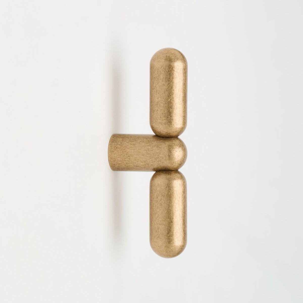 Tubby T-Pull Tumbled Brass — view 4