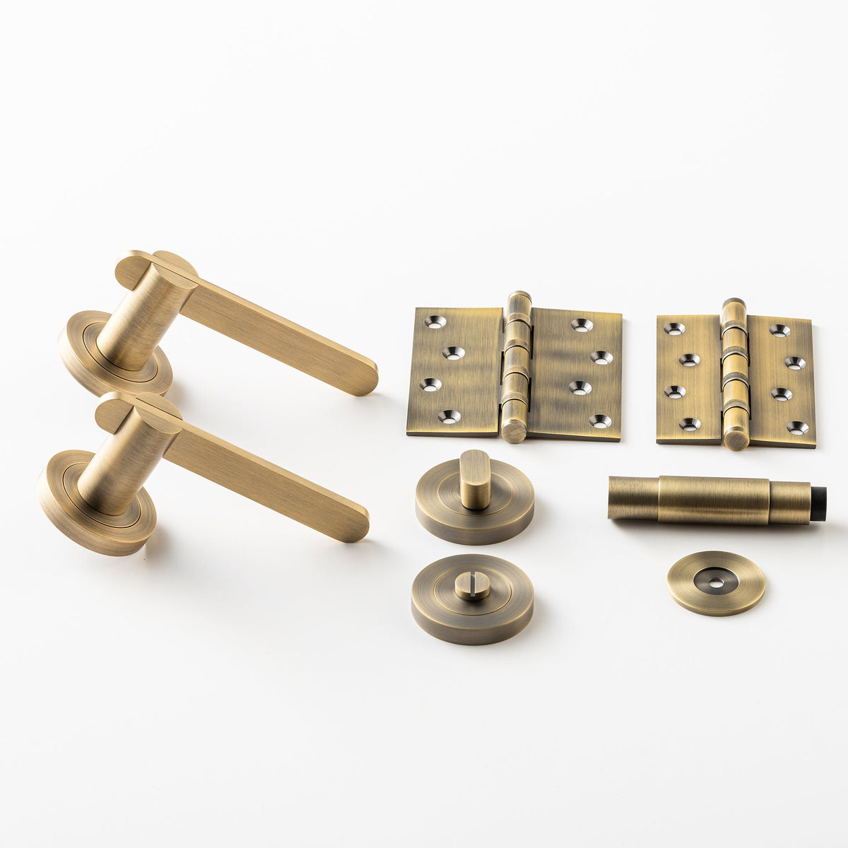 Intersect Lever Aged Brass — view 2