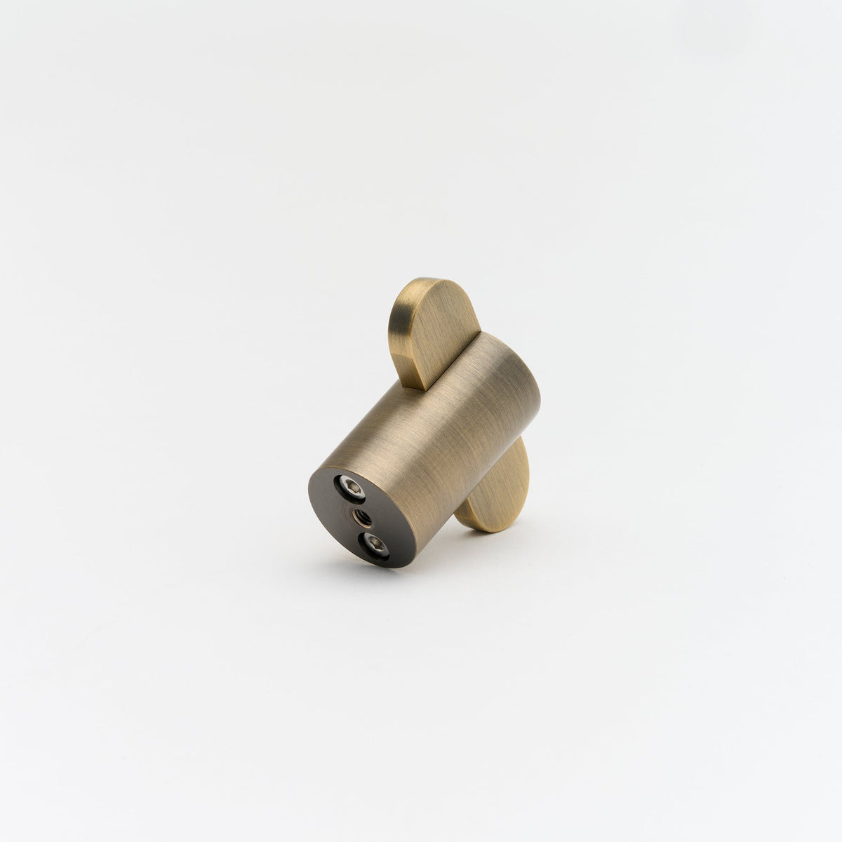 Intersect Knob Aged Brass — view 7