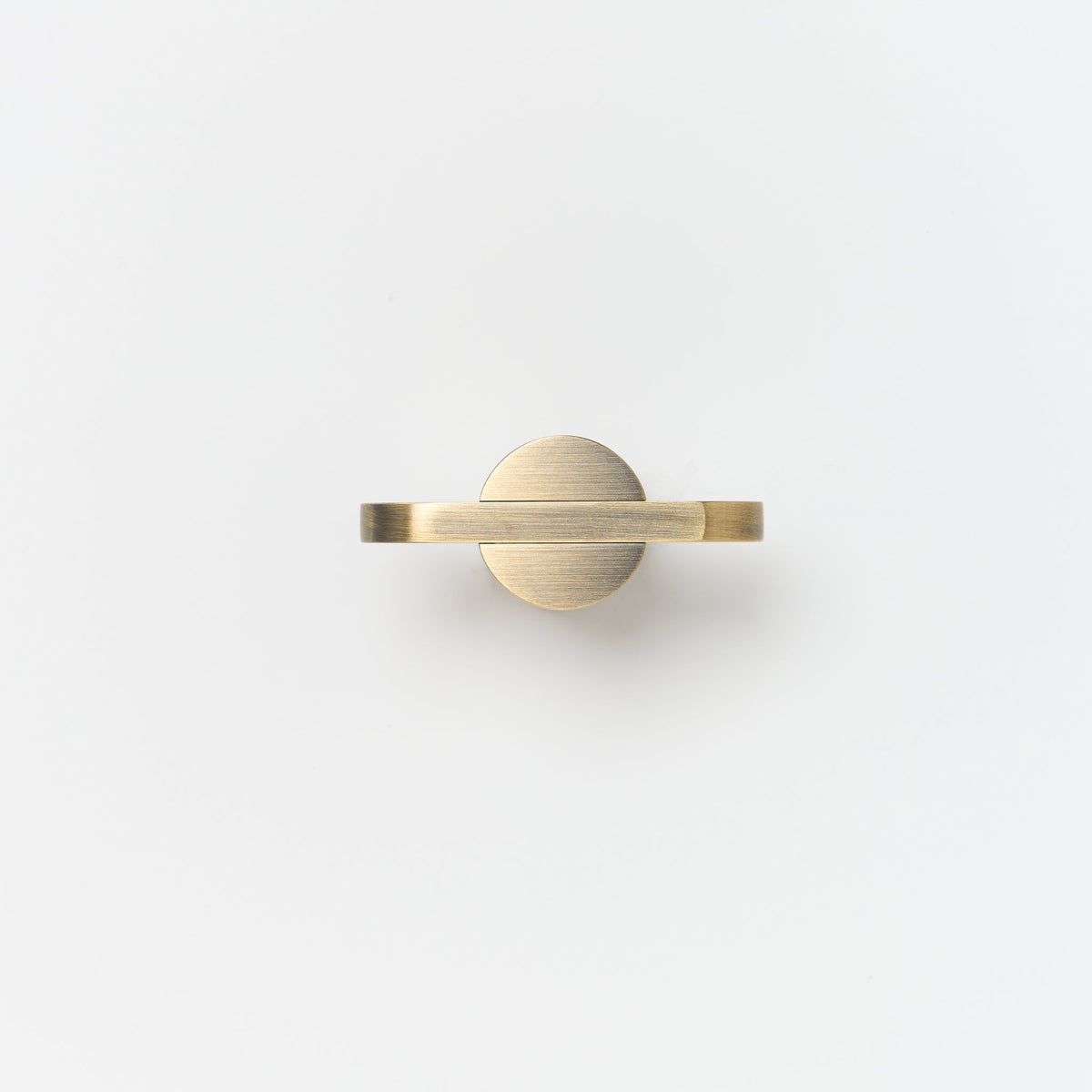 Intersect Knob Aged Brass — view 6