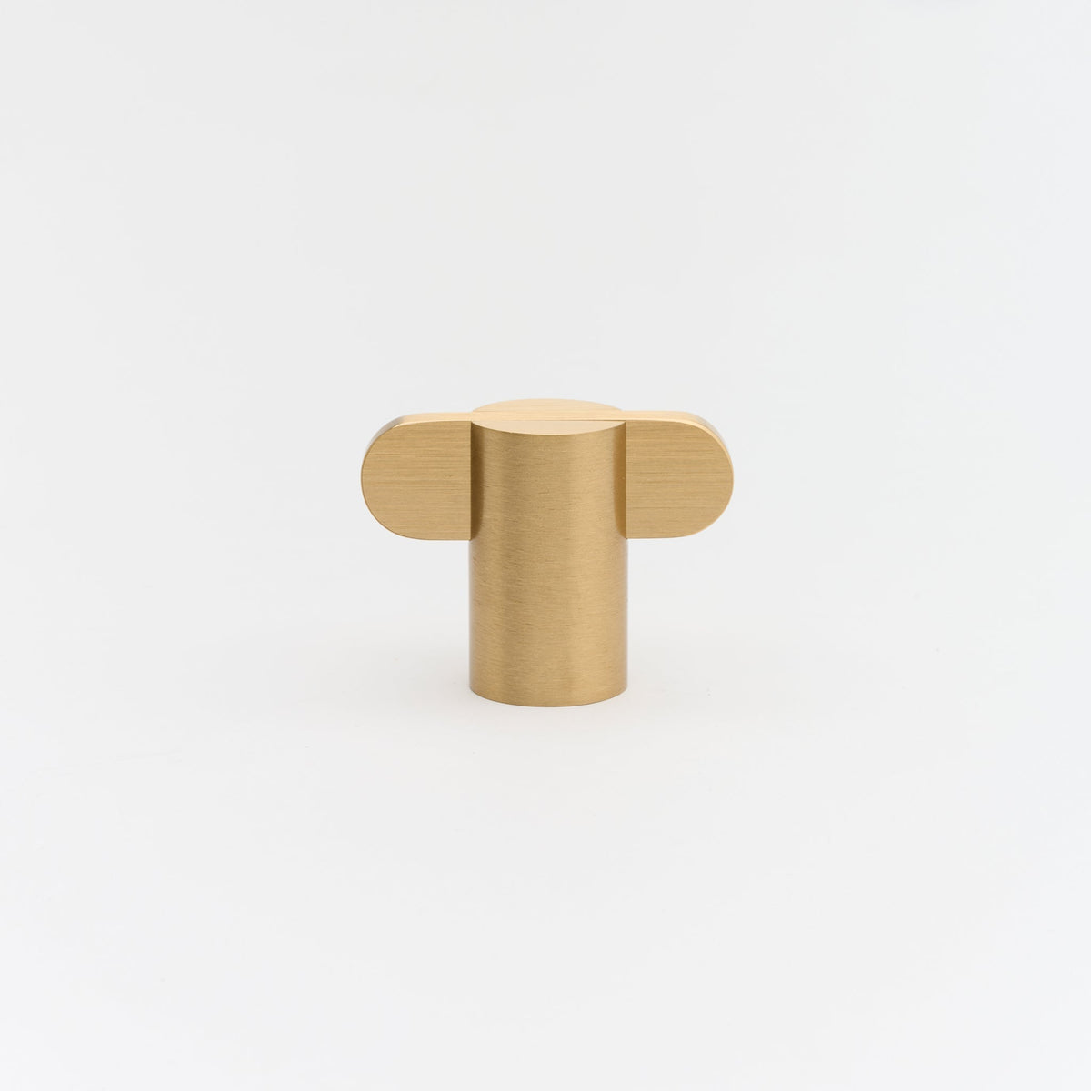 Intersect Knob Brass — view 1