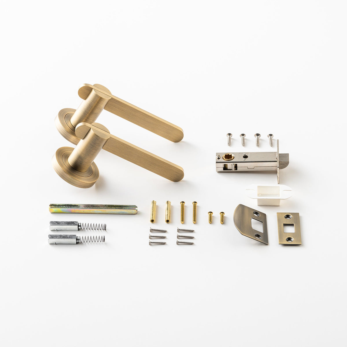 Intersect Lever Aged Brass — view 3