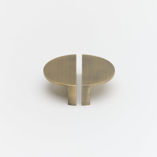 Luna Pull Aged Brass — view 1