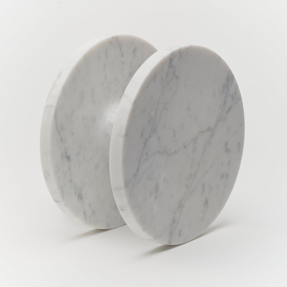 Ora Entry Pull Carrara Marble — view 1