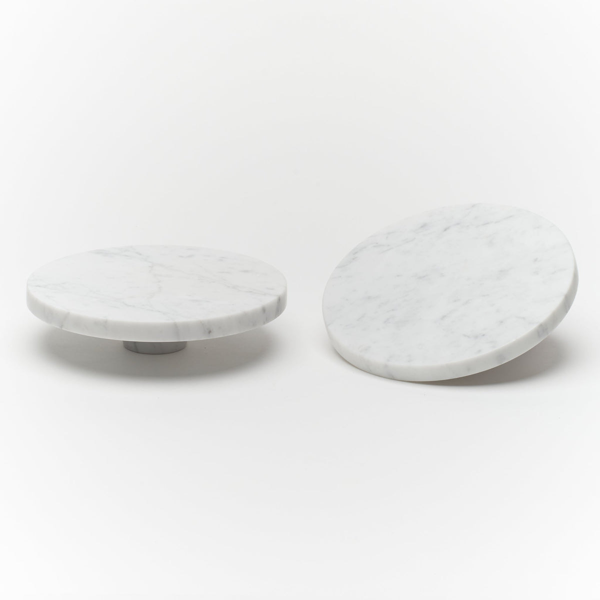 Ora Entry Pull Carrara Marble — view 2