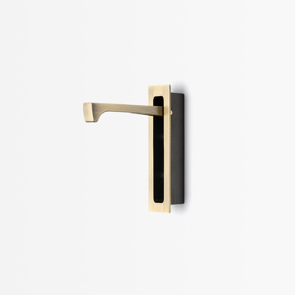 Sliding Door Edge Pull Aged Brass — view 1