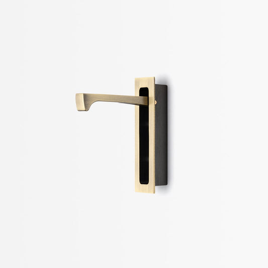 Sliding Door Edge Pull Aged Brass — view 1