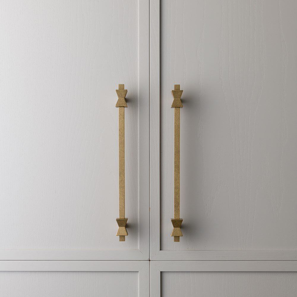 Forma Appliance Pull Tumbled Brass — view 3