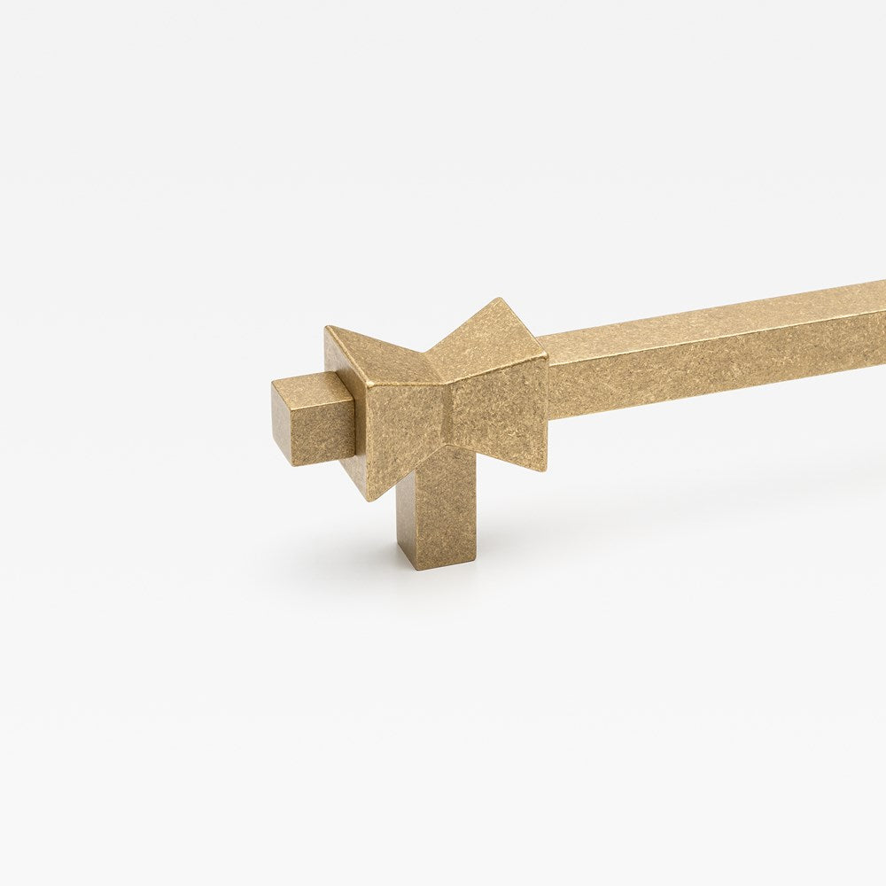 Forma Appliance Pull Tumbled Brass — view 2