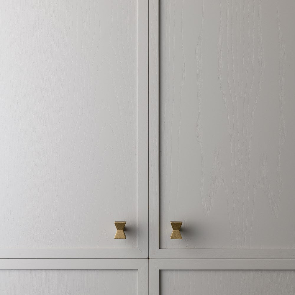 Forma Knob Tumbled Brass — view 4