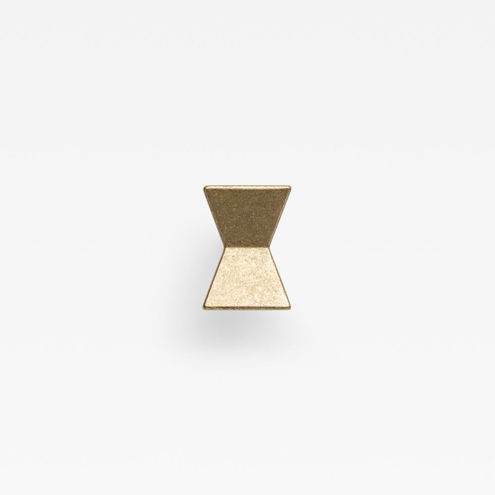 Forma Knob Tumbled Brass — view 3