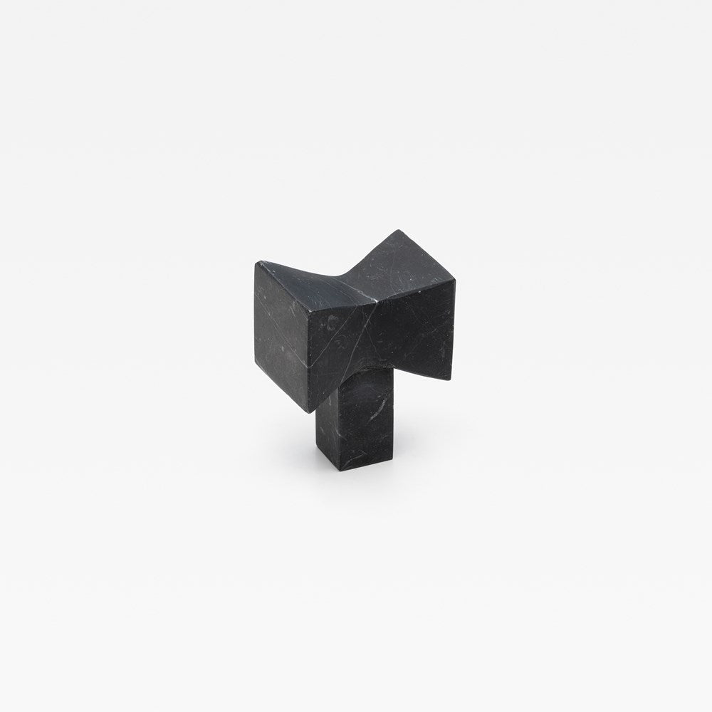 Forma Marble Knob Black — view 1
