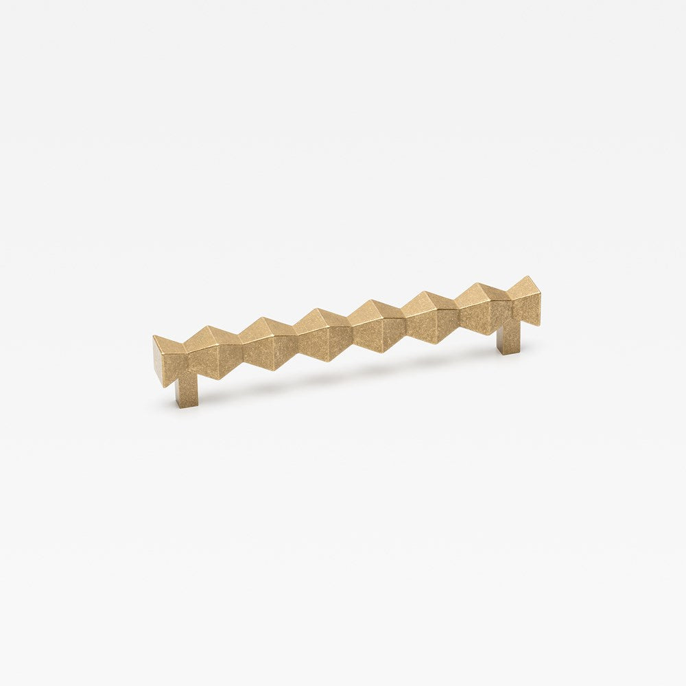 Forma Pull Tumbled Brass — view 2