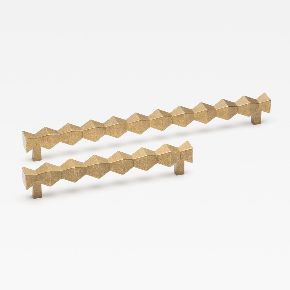 Forma Pull Tumbled Brass — view 1