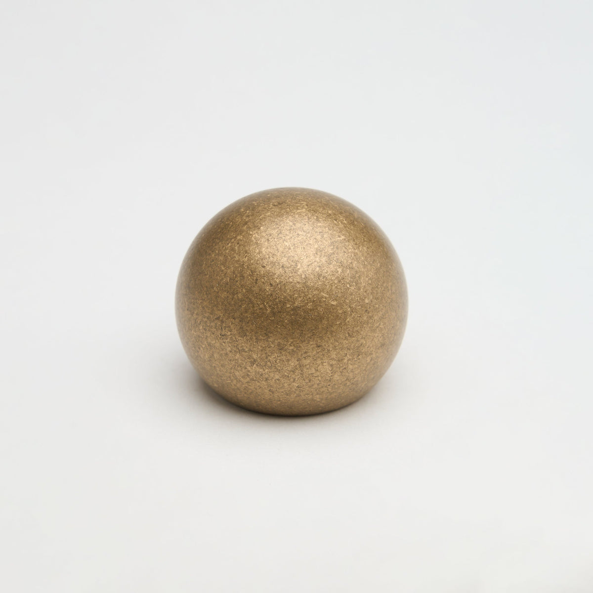 Sphere Knob Tumbled Brass — view 9