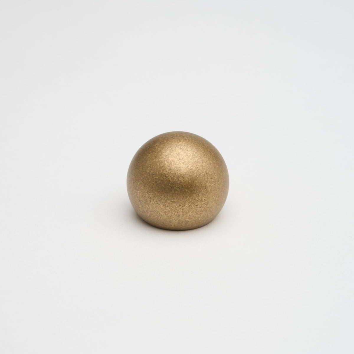 Sphere Knob Tumbled Brass — view 7