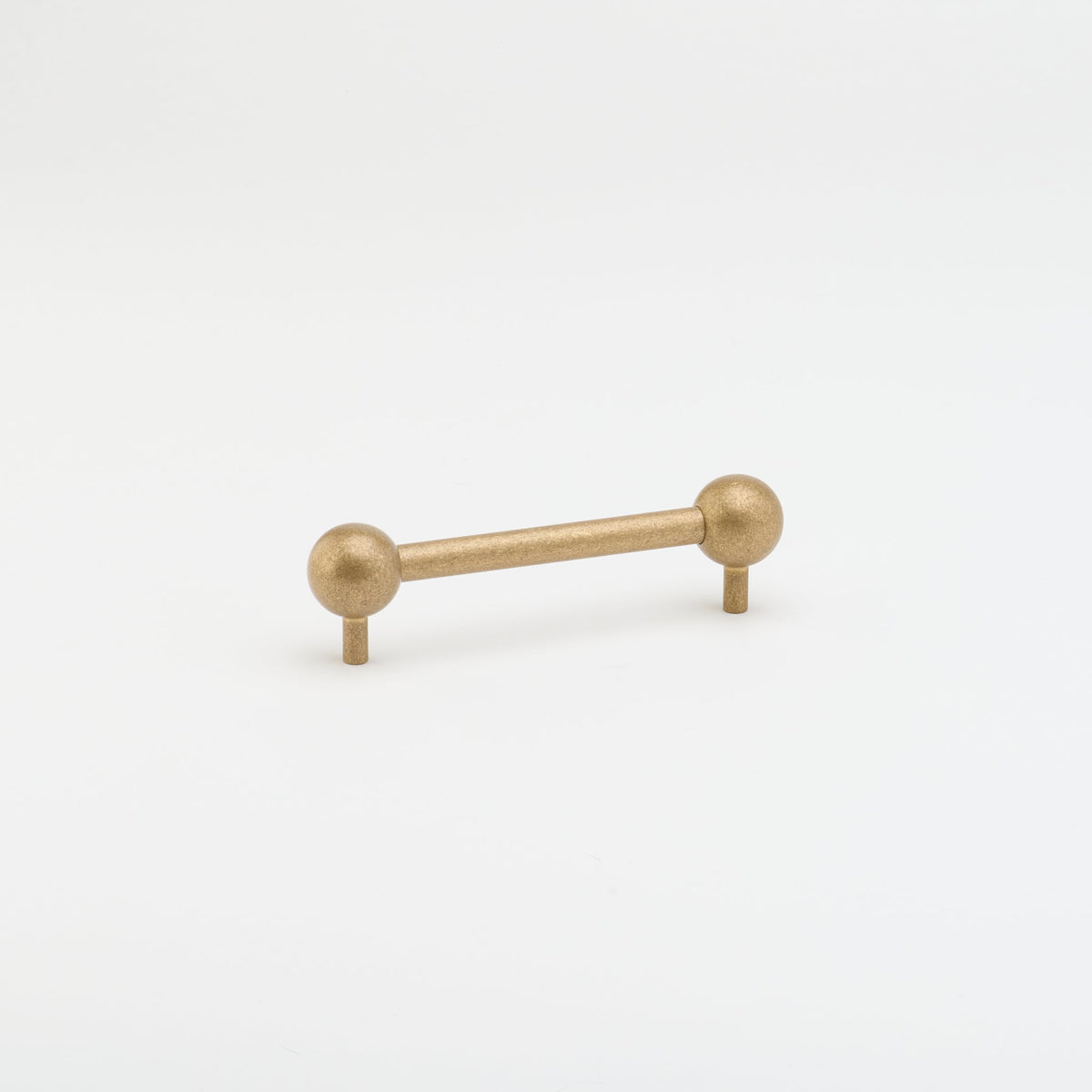 Sphere Pull Tumbled Brass — view 2