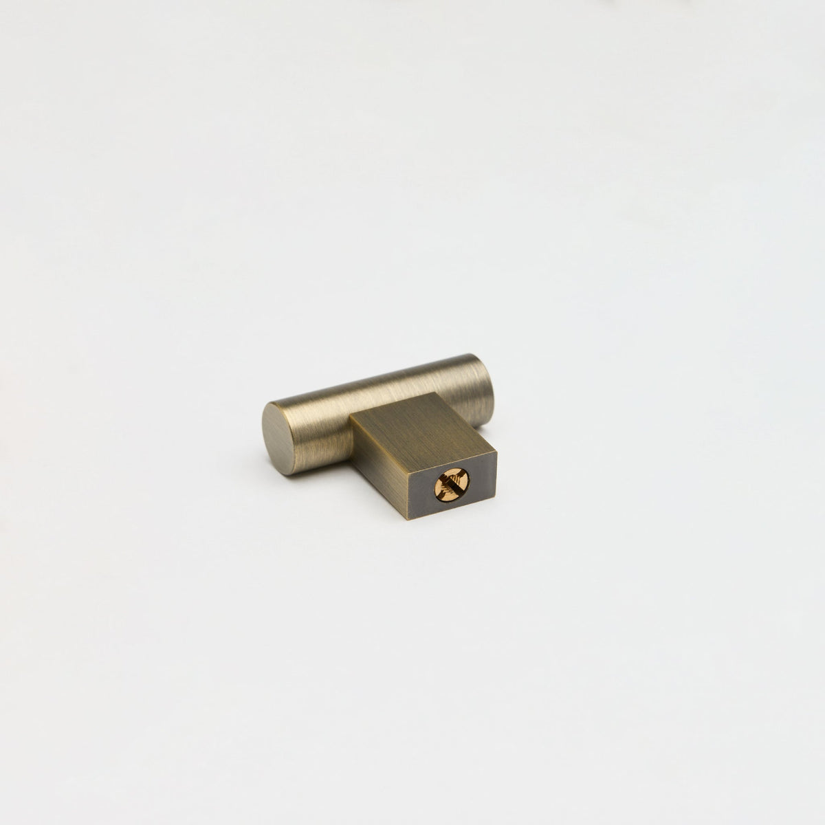 T Pull Aged Brass — view 4