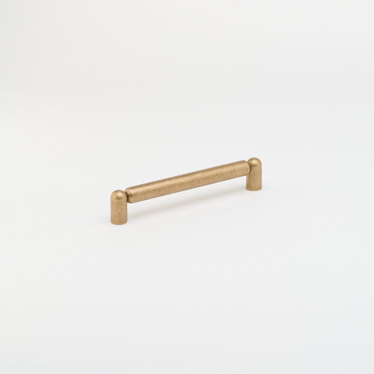 Tubby Pull Tumbled Brass — view 4