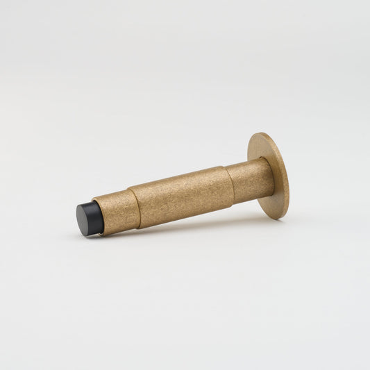 Lola Doorstop Tumbled Brass — view 1