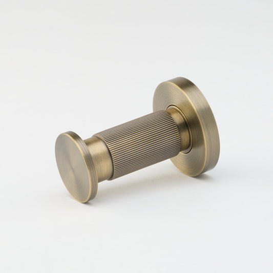 Linear Towel Hook Aged Brass — view 1