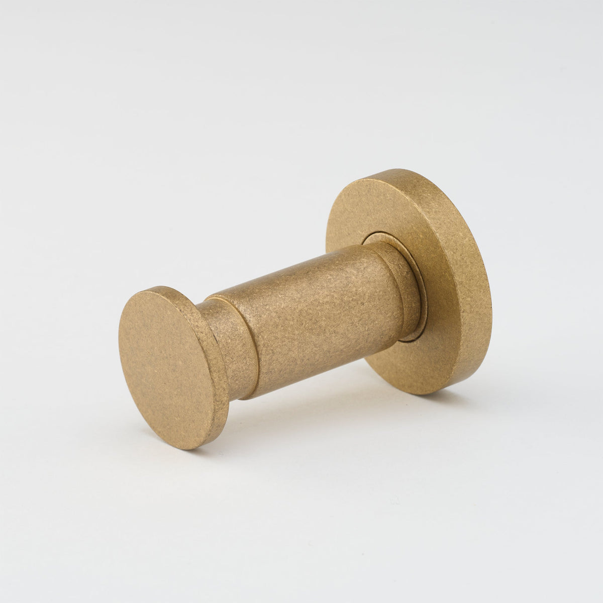 Lola Towel Hook Tumbled Brass — view 1