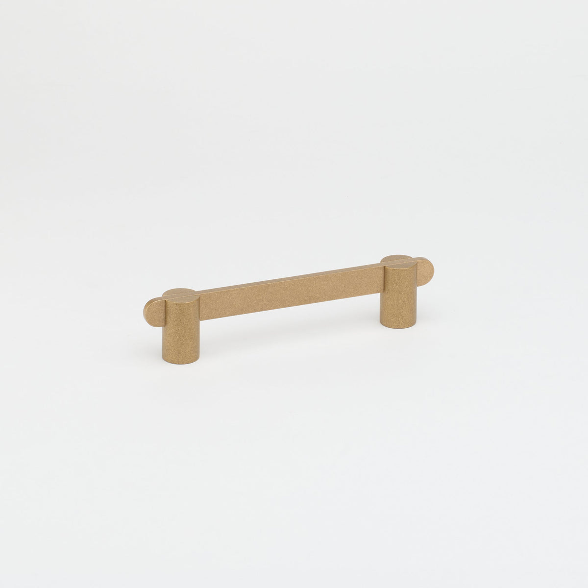 Intersect Pull Tumbled Brass — view 2