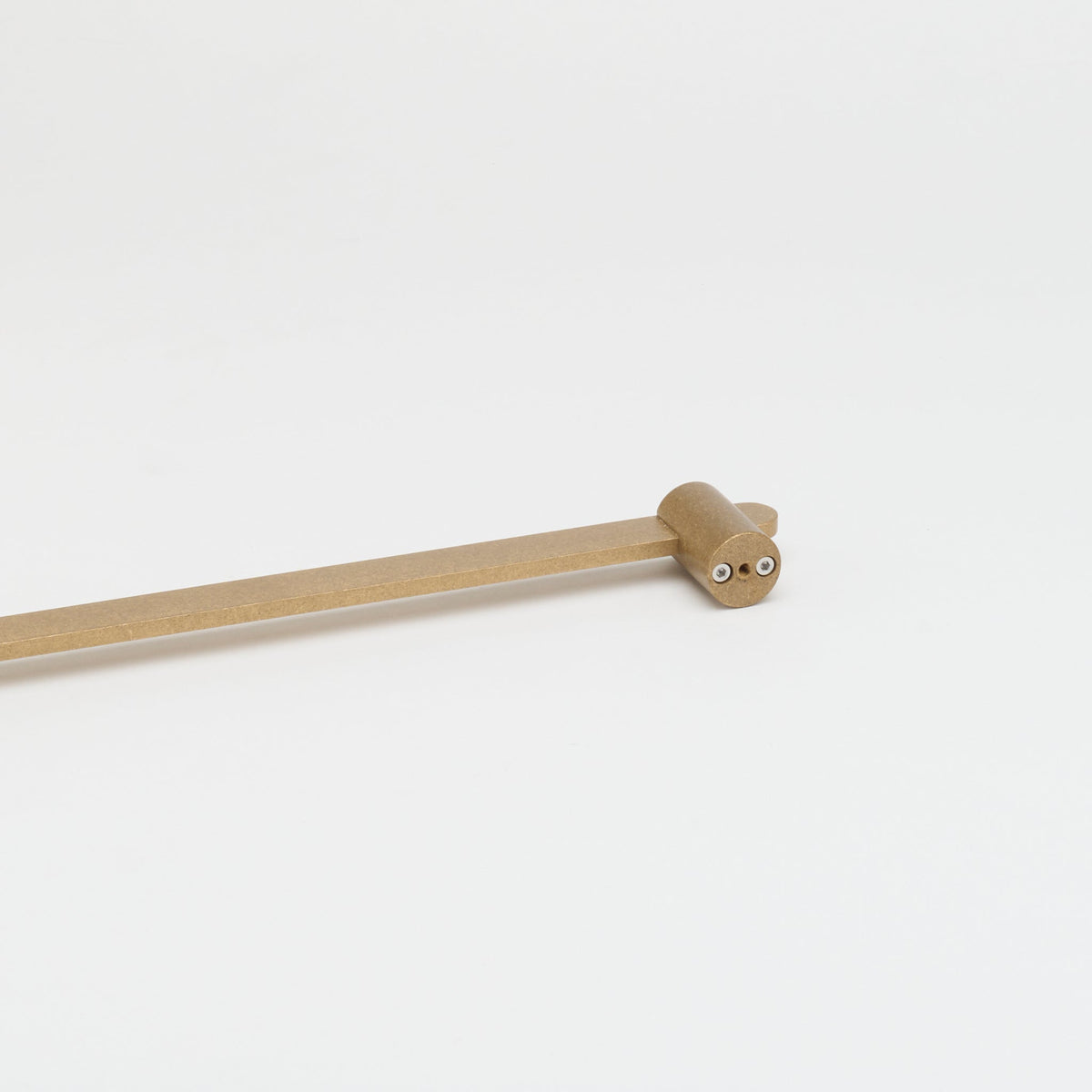 Intersect Pull Tumbled Brass — view 5