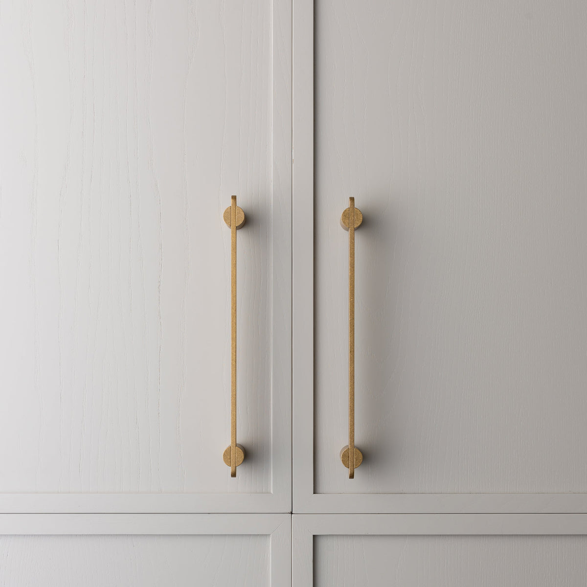 Intersect Pull Tumbled Brass — view 7