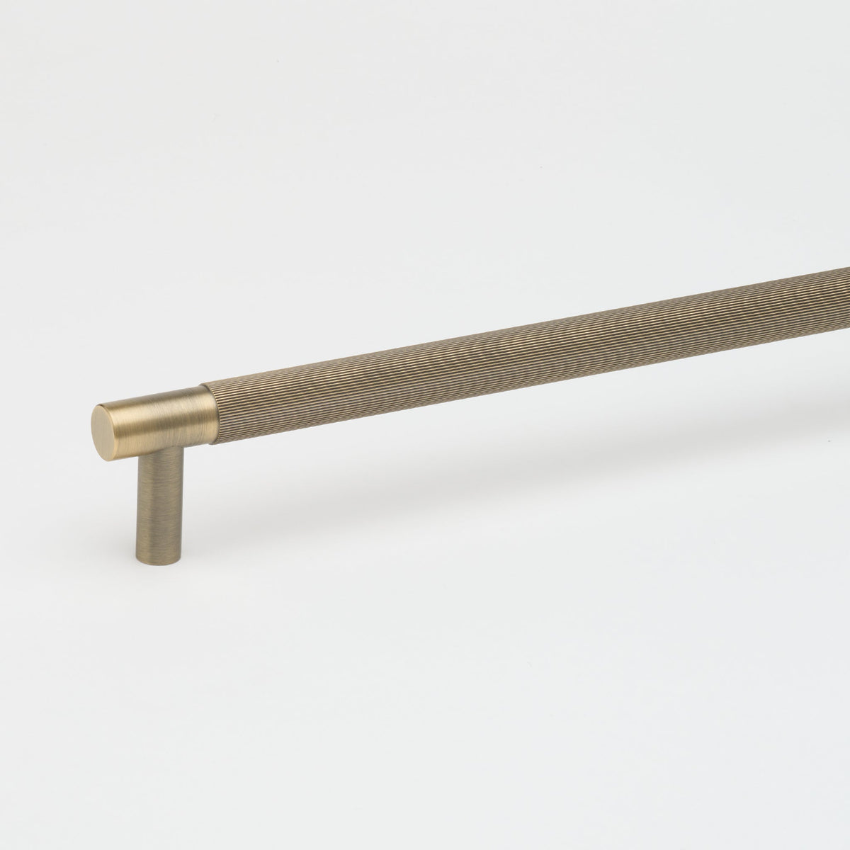 Linear Appliance Pull Aged Brass — view 2