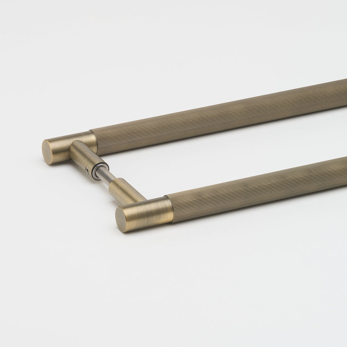 Linear Entry Pull Aged Brass — view 3